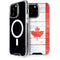 Canada Flag Light Wood iPhone 14 Pro Max MagSafe Case